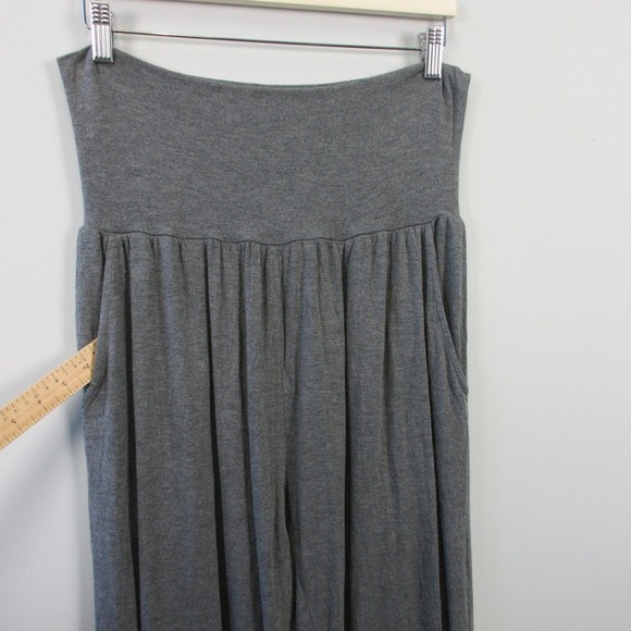Slightly Buddha Harem Pants Women L Gray Bamboo Blend Lounge Casual Comfy 342 - Picture 5 of 12
